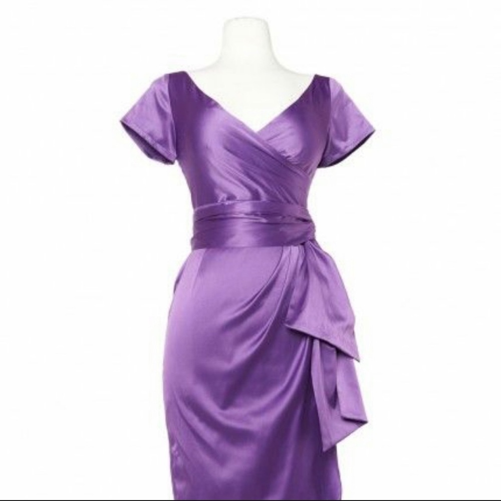 Pinup Couture Purple Midi Dress - Picture 2 of 5